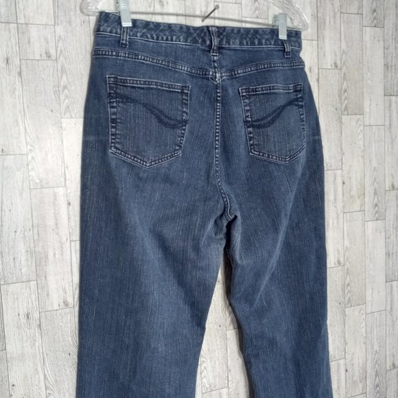 D & Co Womens Denim Jeans 12 Stretch Bootcut Medium Wash Outdoor Casual - Picture 4 of 16